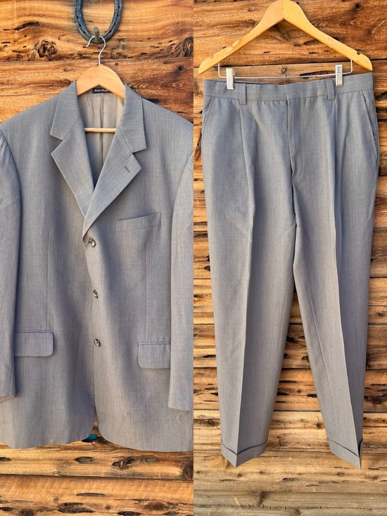 Perry Ellis Other - PERRY ELLIS | Gray Suit Jacket with Subtle Texture 44/36